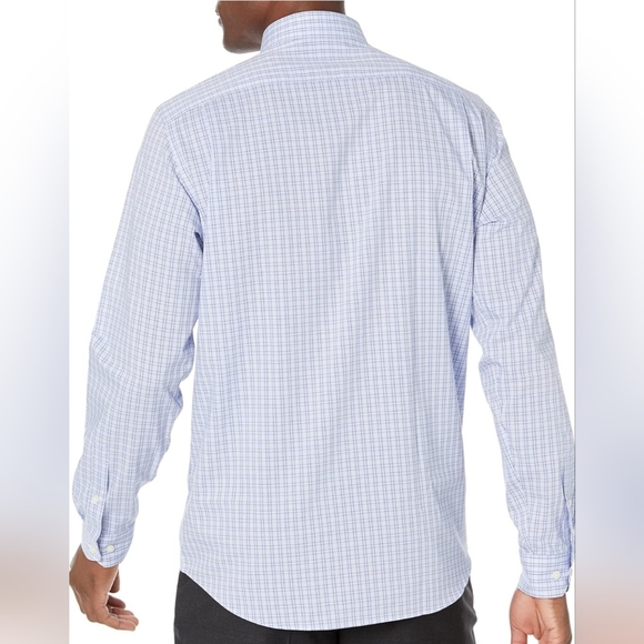 Buttoned Down Men's Tailored Fit Spread Collar Pattern Dress Shirt - Picture 2 of 7